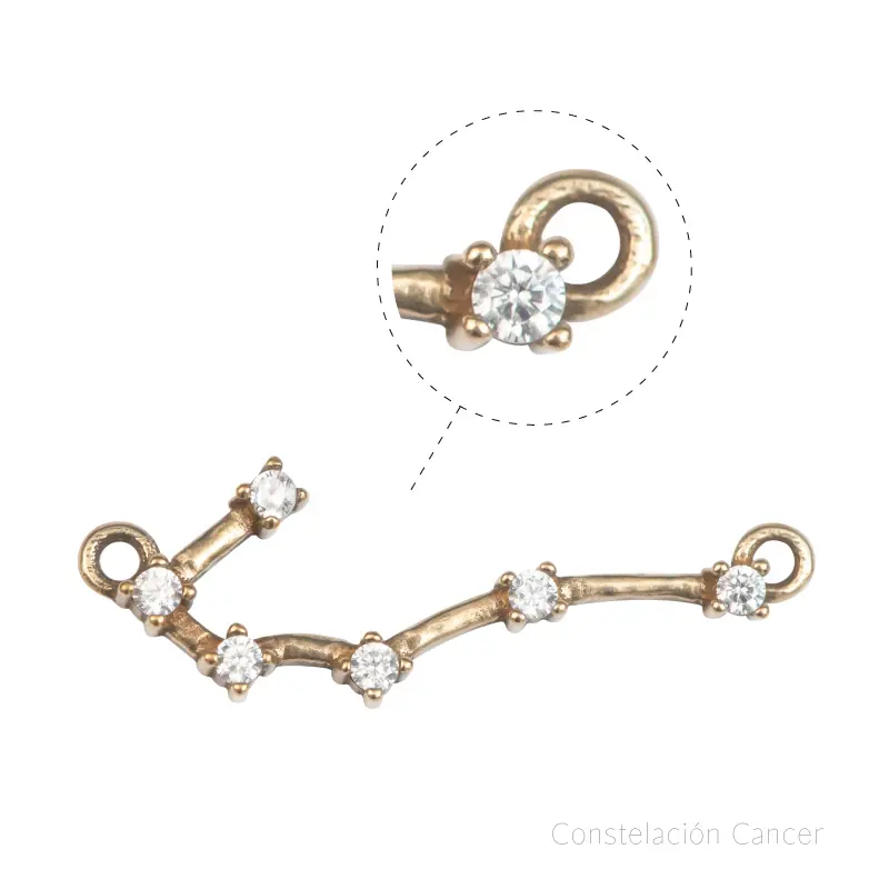 Dije micropave zodiaco cancer/R x 10unds