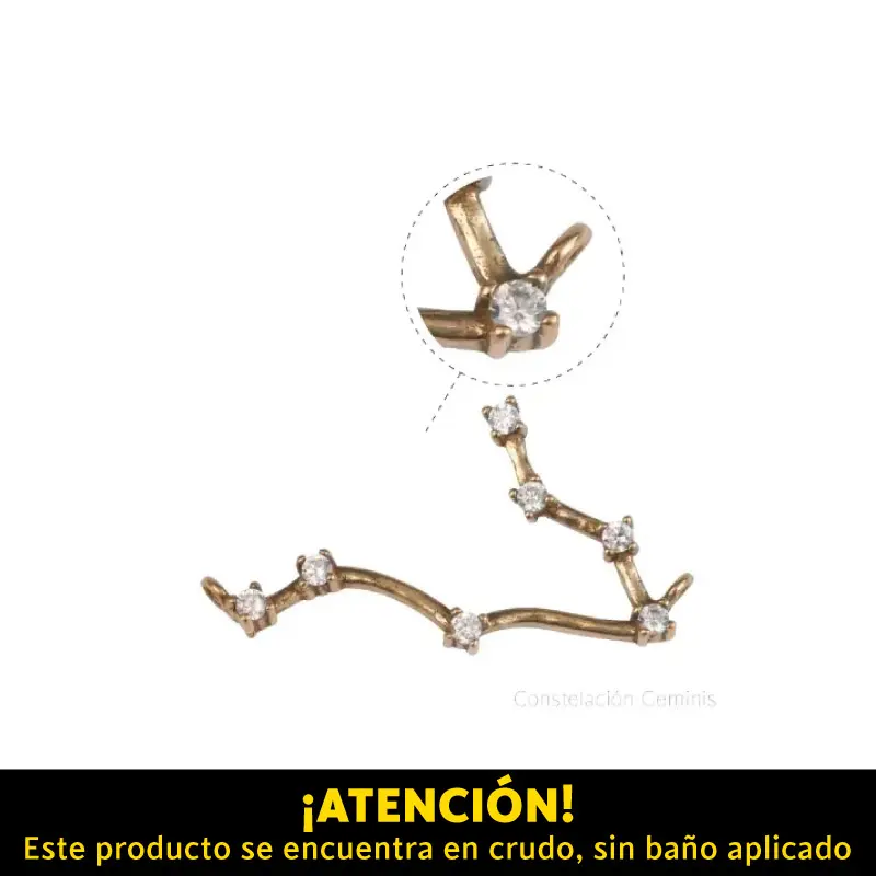Dije micropave zodiaco geminis/R x 10unds