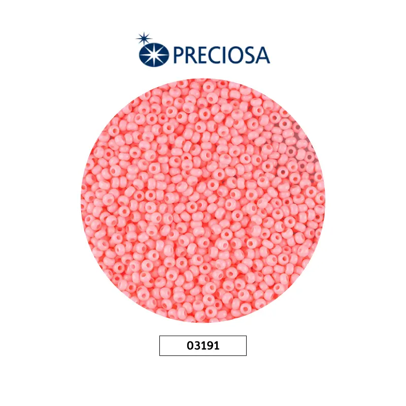 Mostacilla checa preciosa 8/0 3mm 03191 OP rosado intenso x 500g