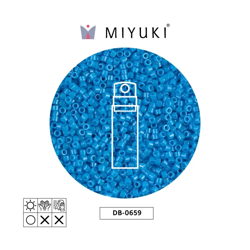 Miyuki delica 11/0 DB0659 opaco oscuro azul turquesa azul x 10g