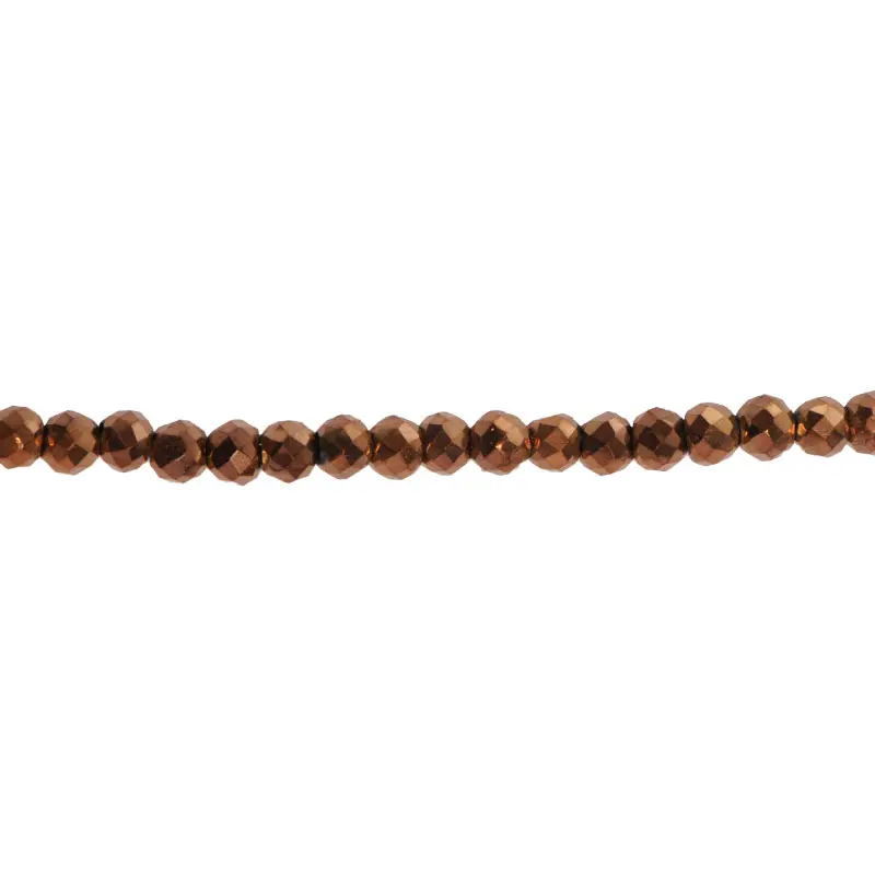 Murano rondela facetada 2mm vintage gold 128 x 145unds
