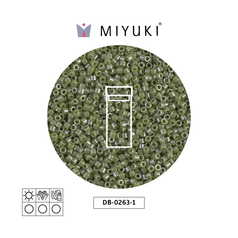 Miyuki delica 11/0 DB0263-1 opaco cactus lusterr x 3g