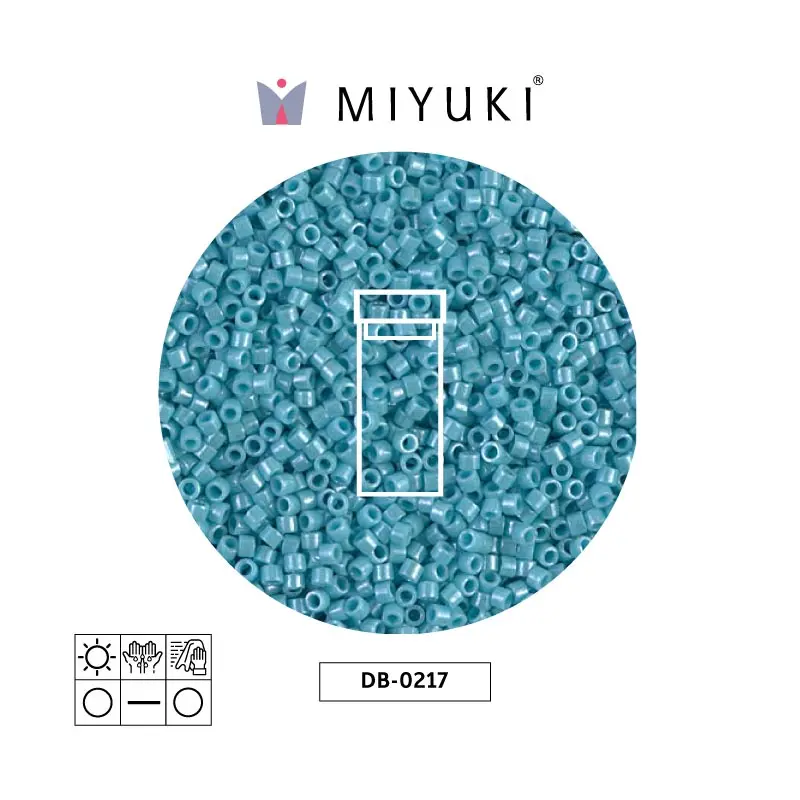 Miyuki delica 11/0 DB0217 opaco azul turquesa lusterr x 3g