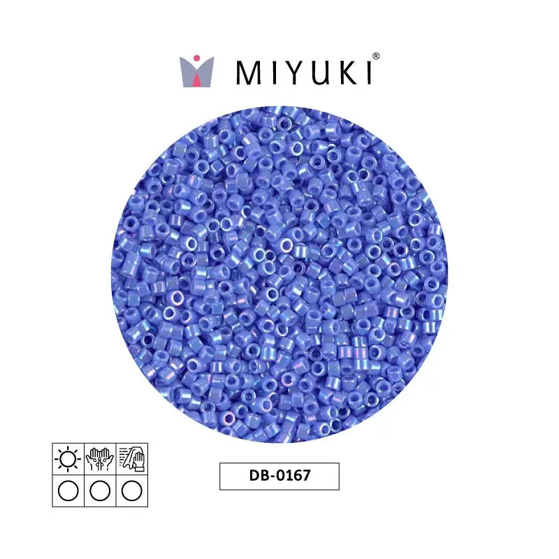 Miyuki delica 11/0 DB0167 opaque medium blue AB x 50g