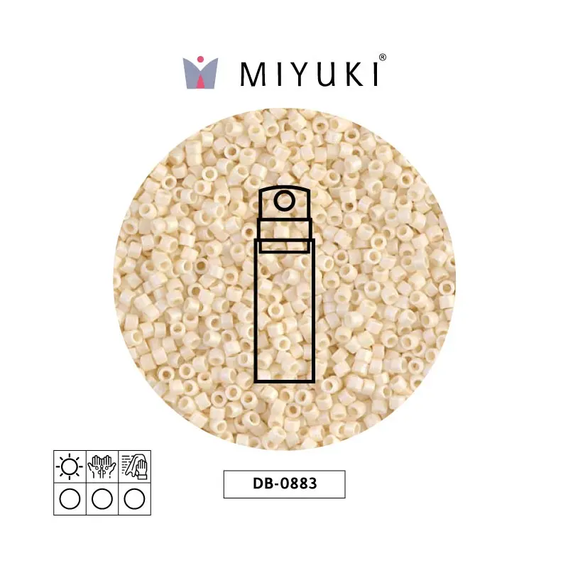 Miyuki delica 11/0 DB0883 mate opaco crema AB x 10g