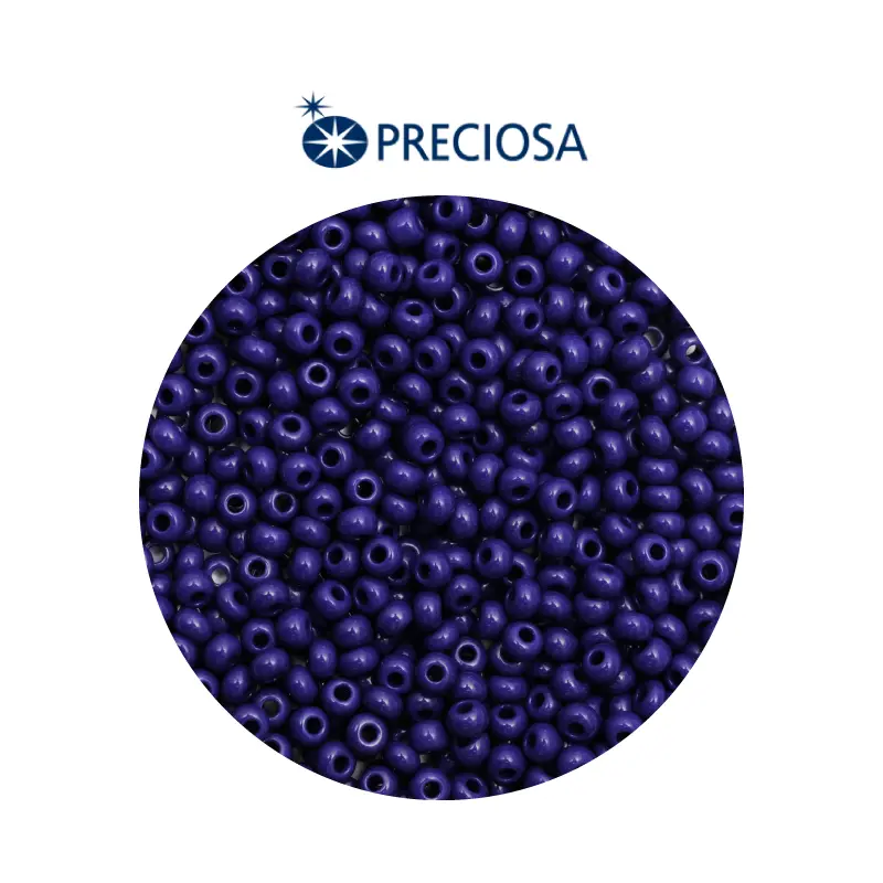 Mostacilla checa preciosa 2mm 33070 azul rey oscuro x 500g