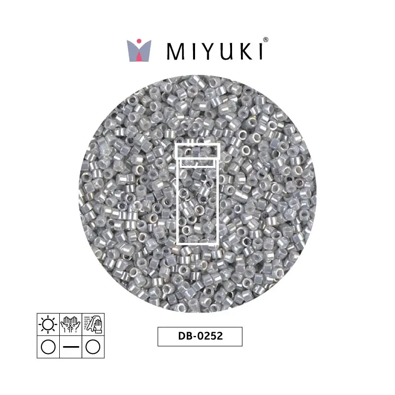 Miyuki delica 11/0 DB0252 ceylon grey x 3g