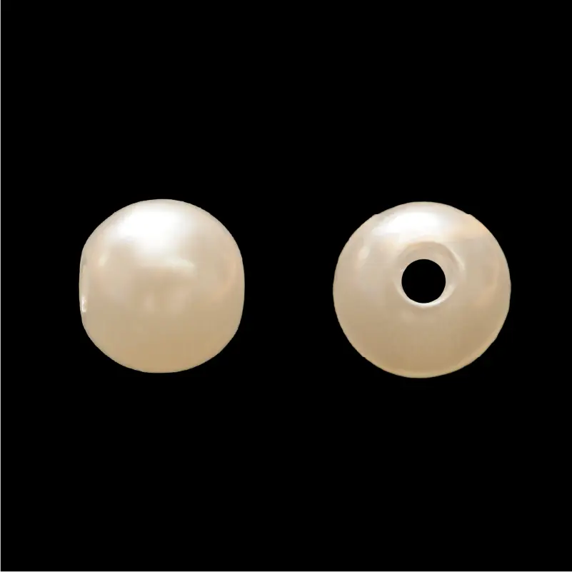 Perla sintética redonda 6mm beige x libra