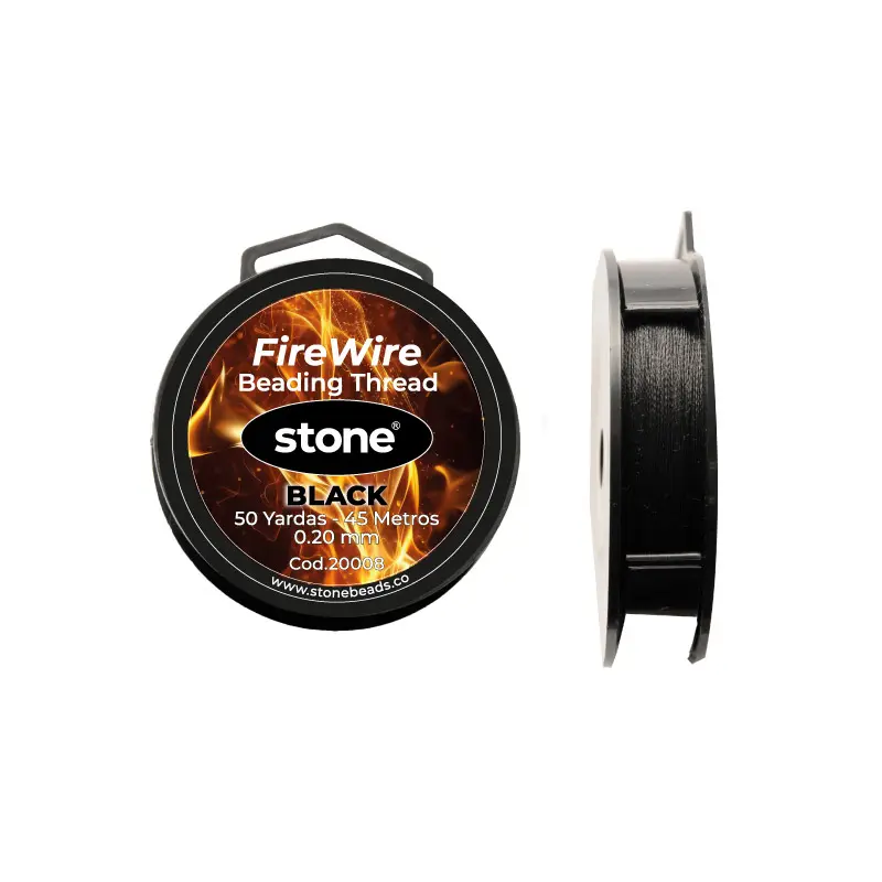 Hilo nylon firewire stone 0.20mm negro x 50yd
