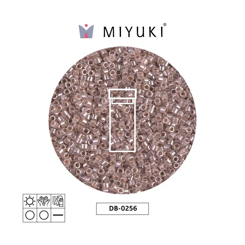 Miyuki delica 11/0 DB0256 forrado taupe x 3g