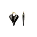 Dije esmaltado negro corazon 19mm W09921A16Y x und