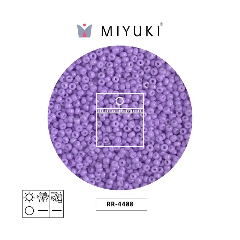 Mostacilla Miyuki rocalla 11/0 RR4488 opaco columbine x 25g