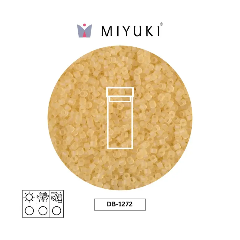 Miyuki delica 11/0 DB1272 transparente mate claro beige x 3g