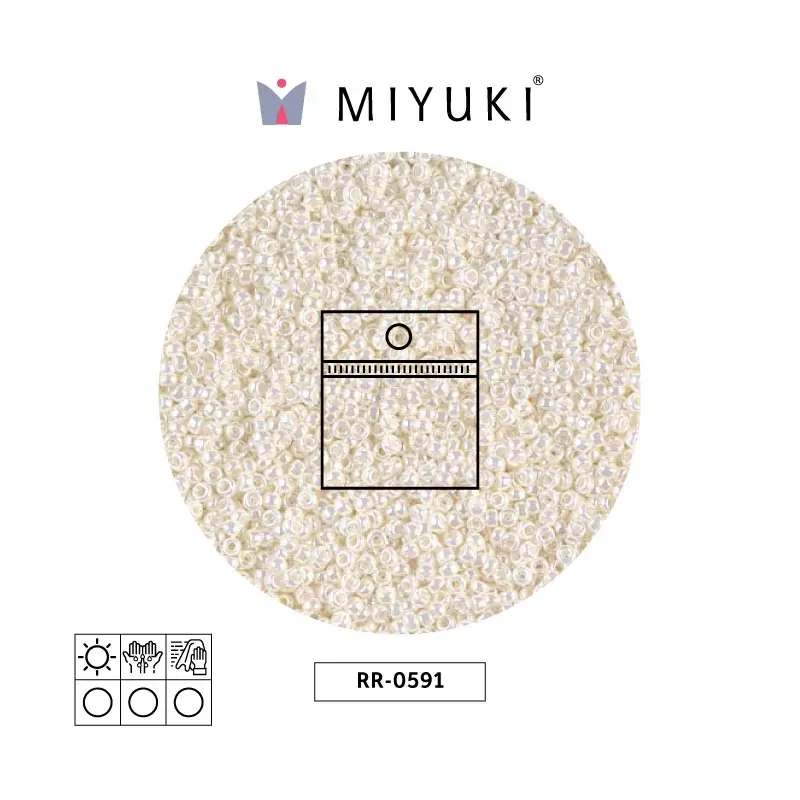 Mostacilla Miyuki rocalla 15/0 RR0591 marfil perla x 25g