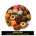 Bolas forradas en hilo x 6 unidades