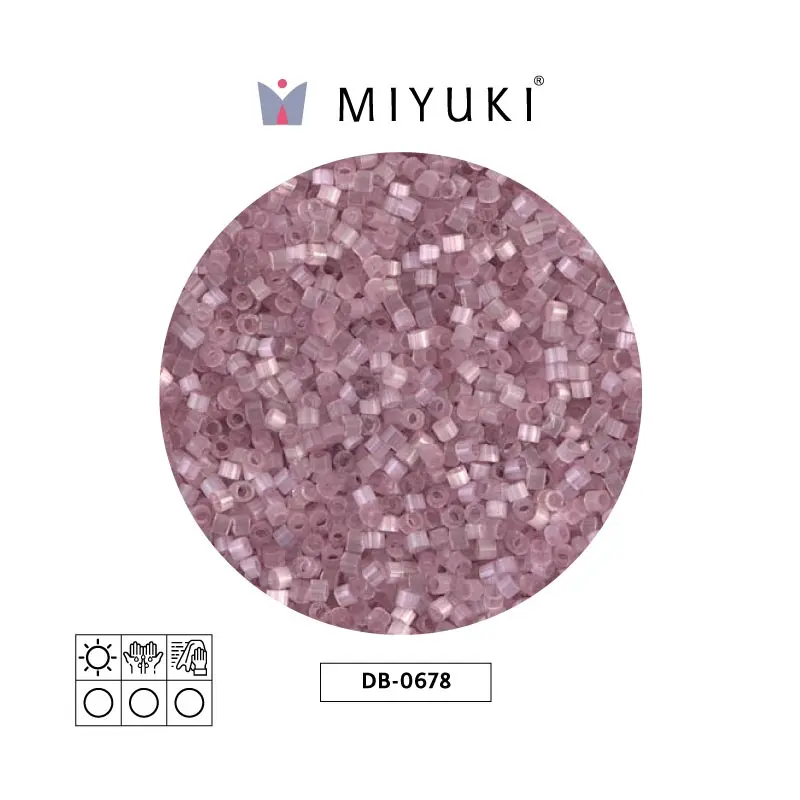 Miyuki delica 11/0 DB0678 rosa sedoso satinado x 50gr