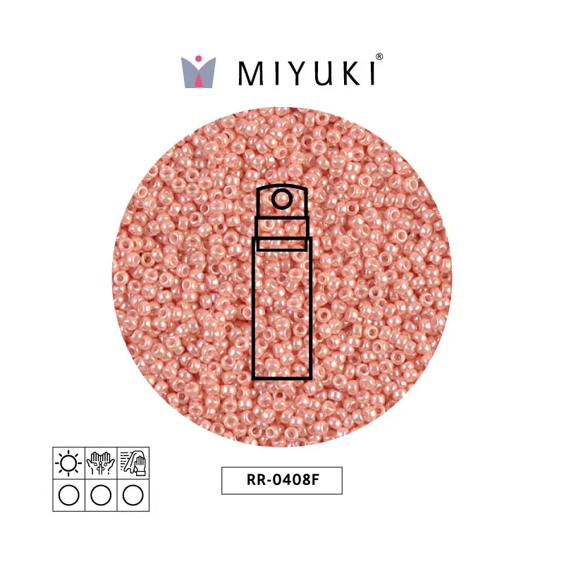 Mostacilla Miyuki rocalla 15/0 RR0429 opaco salmon x 10g