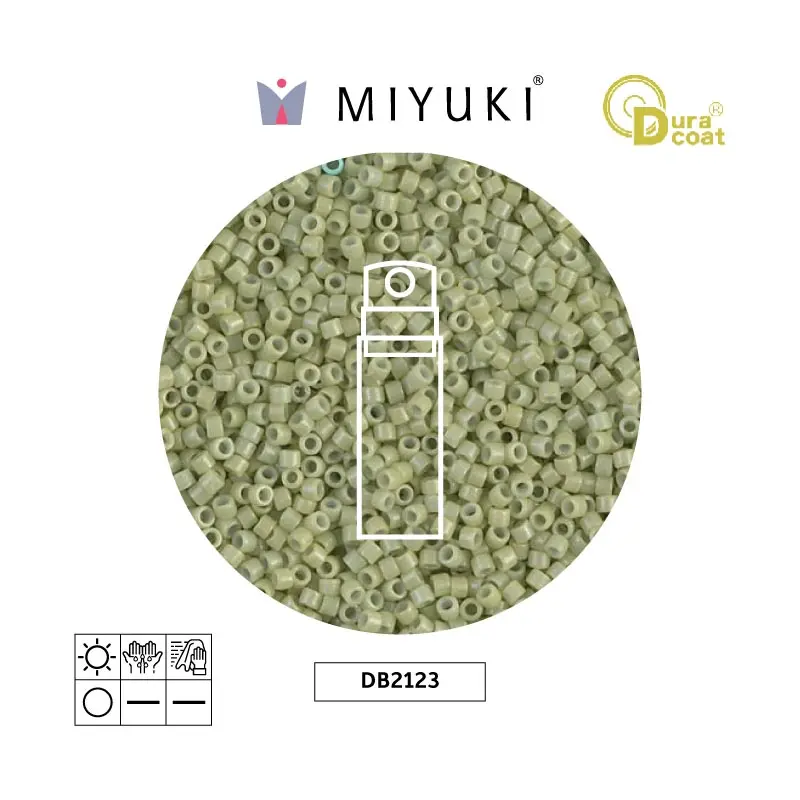 Miyuki delica 11/0 DB2123 opaco fennel Duracoat x 10g