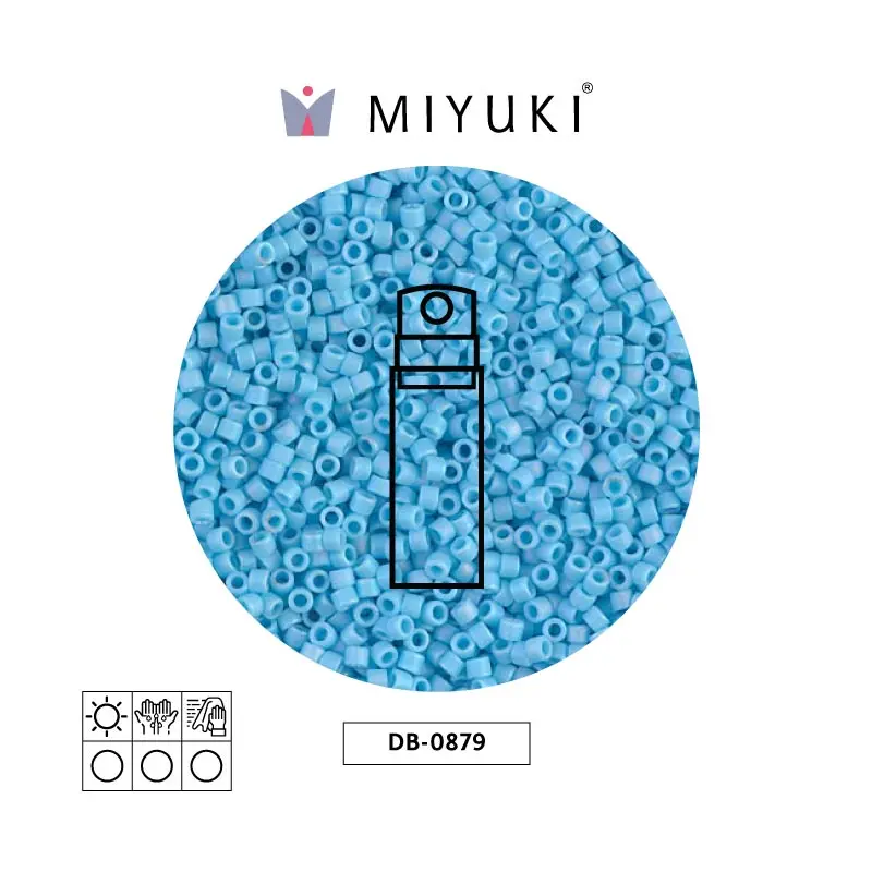 Miyuki delica 11/0 DB0879 cielo azul AB opaco mat x 10g