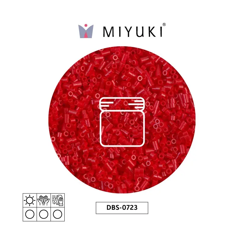 Miyuki delica 15/0 DBS0723 opaco oscuro rojo x 5g