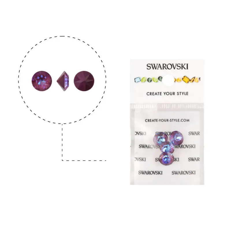 1088 swarovski chaton crystal burgundy SS39 x 4unds