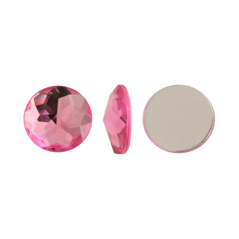 Acrilico K1006 redondo plano 18mm rose 8 x und