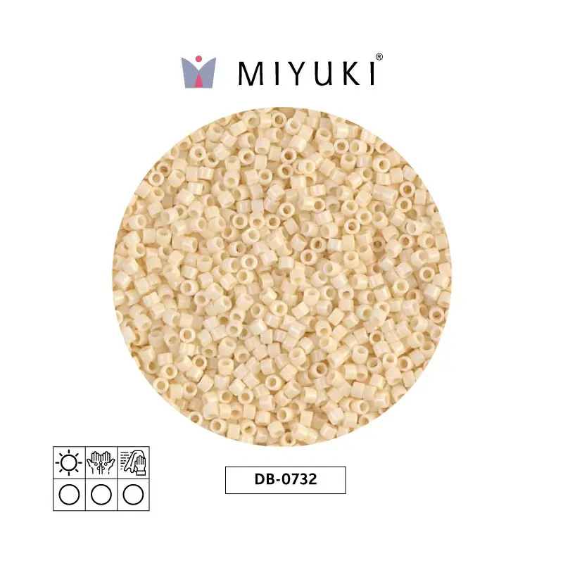 Miyuki delica 11/0 DB0732 opaco crema x 50gr