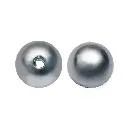 Perla sintetica redonda 8mm gray A-22 x Libra (1.800 unidades)