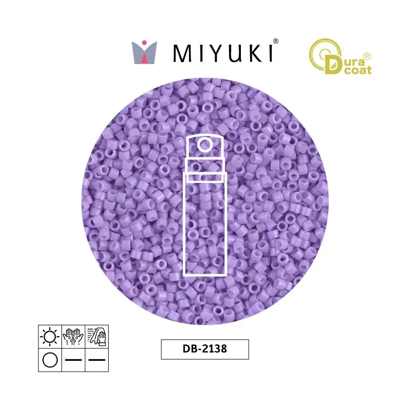 Miyuki delica 11/0 DB2138 opaco columbine x 10g