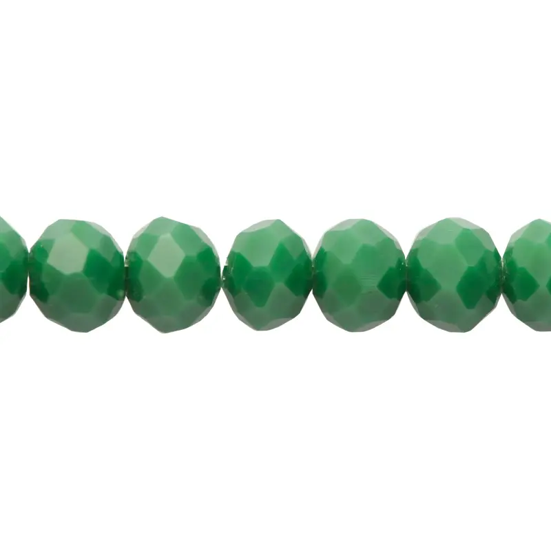 Murano rondela facetada 6mm turquesa 64 x 82unds