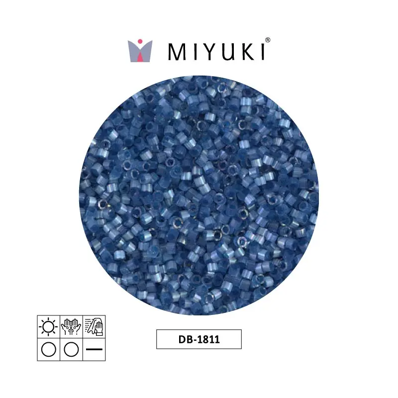 Miyuki delica 11/0 DB1811 dusk azul satinado x 50g