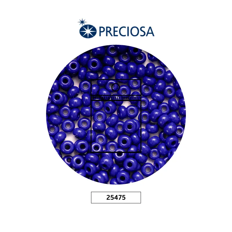 Mostacilla checa preciosa 8/0 3mm 33070 azul rey oscuro x50g