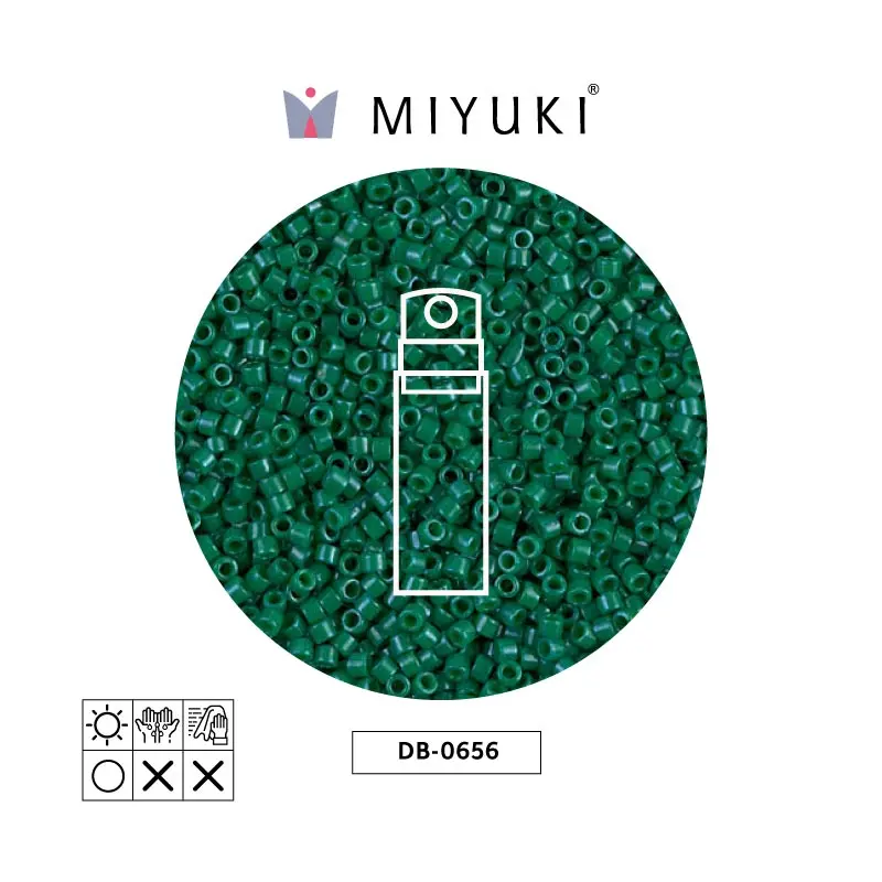 Miyuki delica 11/0 DB0656 opaco jade verde x 10g