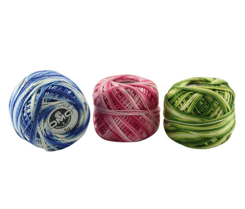 Hilo perle DMC x Rollo color surtid