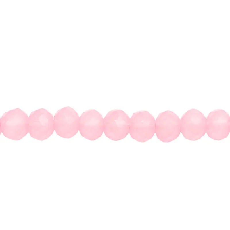 Murano rondela facetada 3mm rose menta 54AB x 117unds
