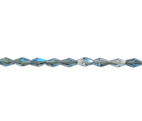 Bicone facetado 3x6mm C001Y1 demin blue AB x 80und