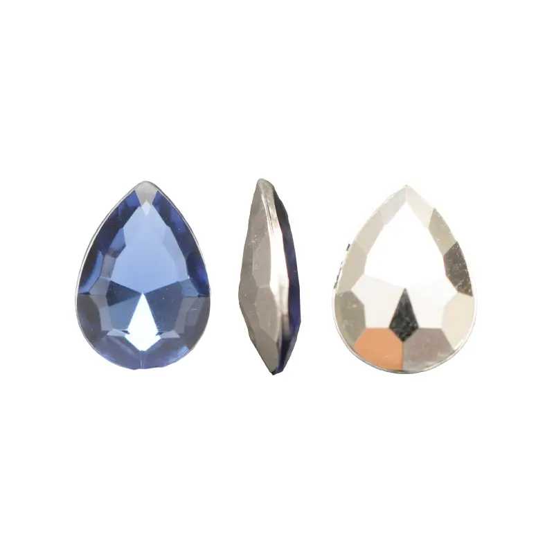 Acrilico K1017 gota con cono 10x14mm montana 17 x 6 unds