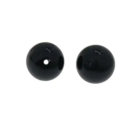 Perla sintetica redonda 8mm jet A-70 x Libra (1.800 unidades)