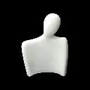 Busto exhibidor collar M 19x24cm x und