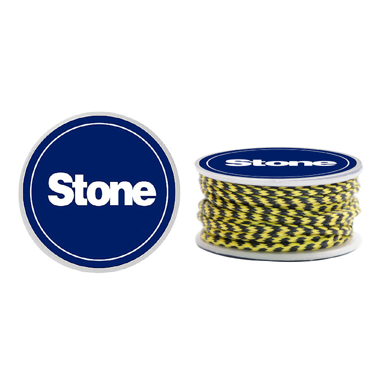 Cordon vibora 1.5mm amarillo-negro x 3m