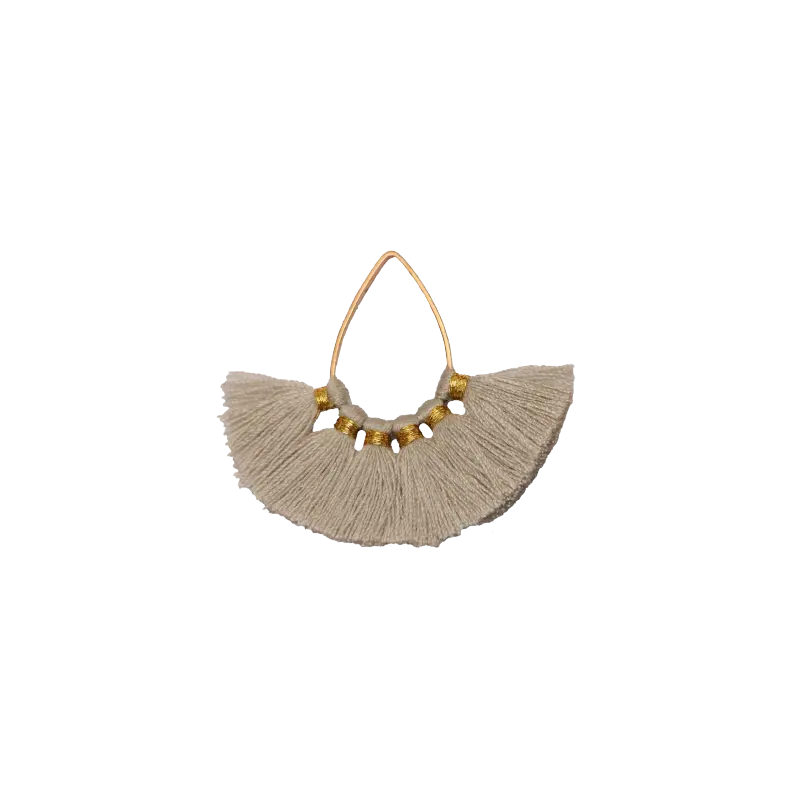Borla 1.5cm gota 14x22mm light gray Q1-24 x und