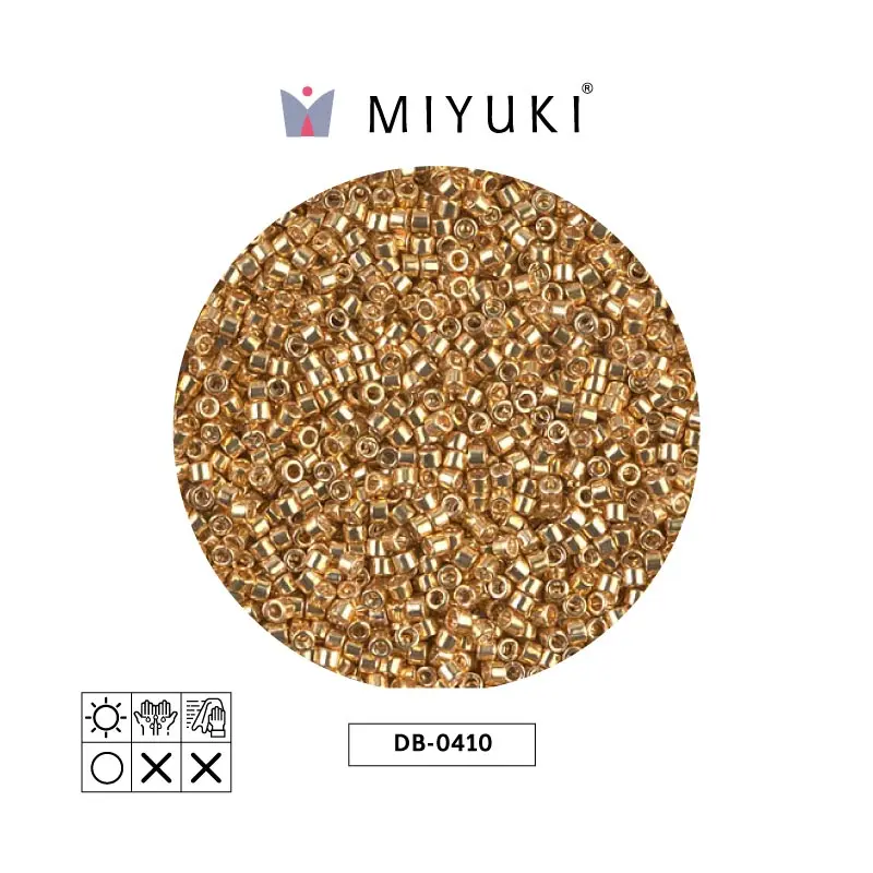 Miyuki delica 11/0 DB0410 metalizado yelow dorado x 50g