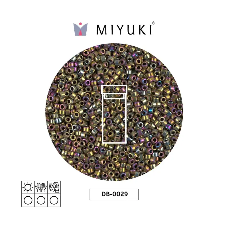 Miyuki delica 11/0 DB0029 metalizado med bronce AB x 3gr