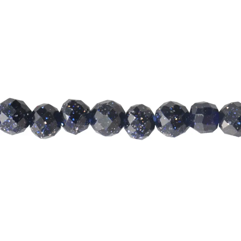 Sarta redonda facetada 2mm agata azul x 190 unds