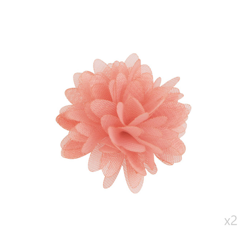 Flor organza 4-4.5cm N.79 living coral x par