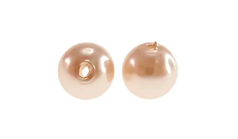 Perla sintetica redonda 8mm rosada A-05 x Libra (1.800 unidades)