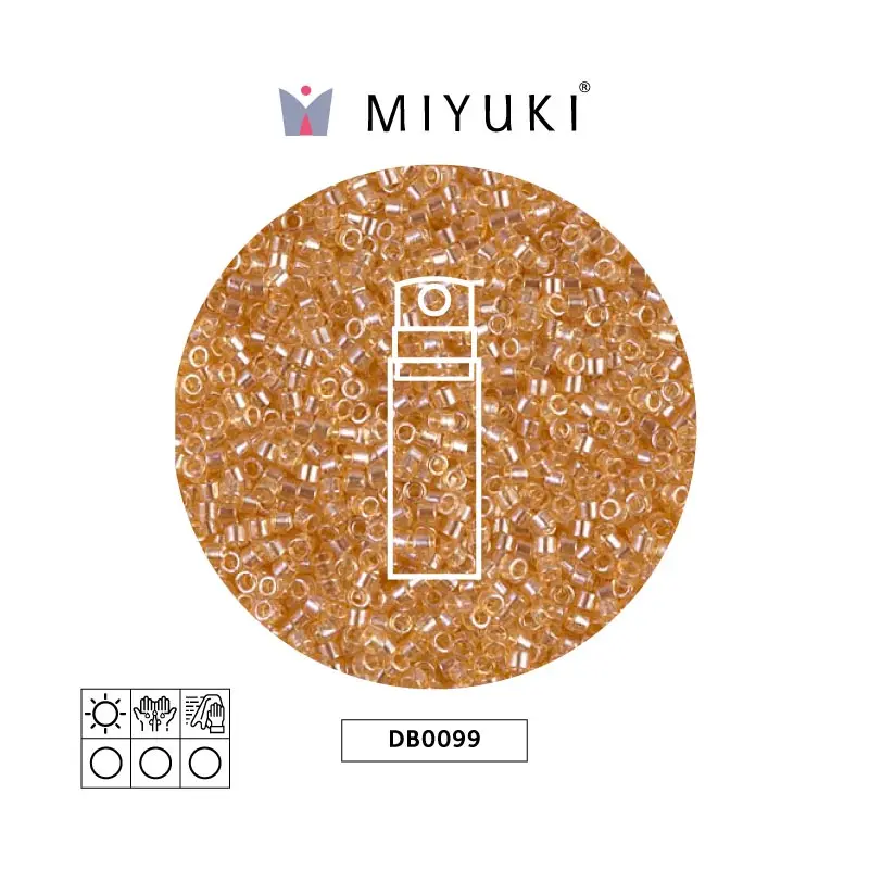 Miyuki delica 11/0 DB0099 transparente claro amarillo lusterr x 10g