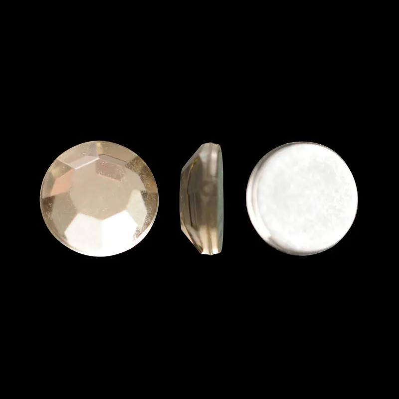 Acrilico K1007 redondo plano 8mm black diamond 19 x und