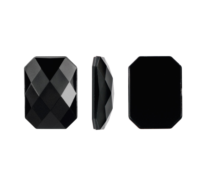 Acrilico K1037 octagon plano 13x18mm jet 1 x und