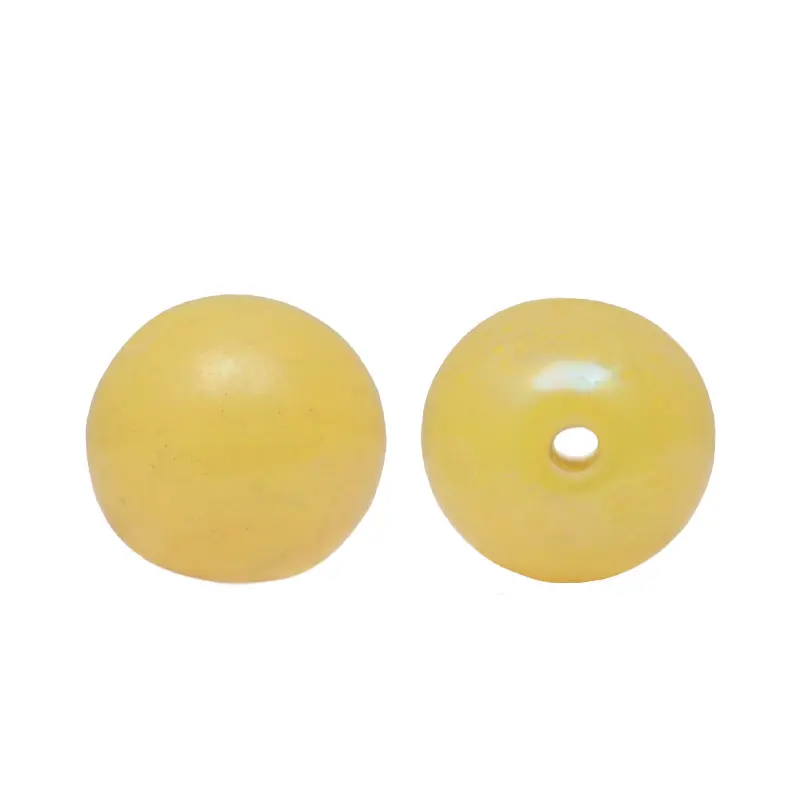 Vidrio hindu 10mm redondo 86-G amarillo AB x und